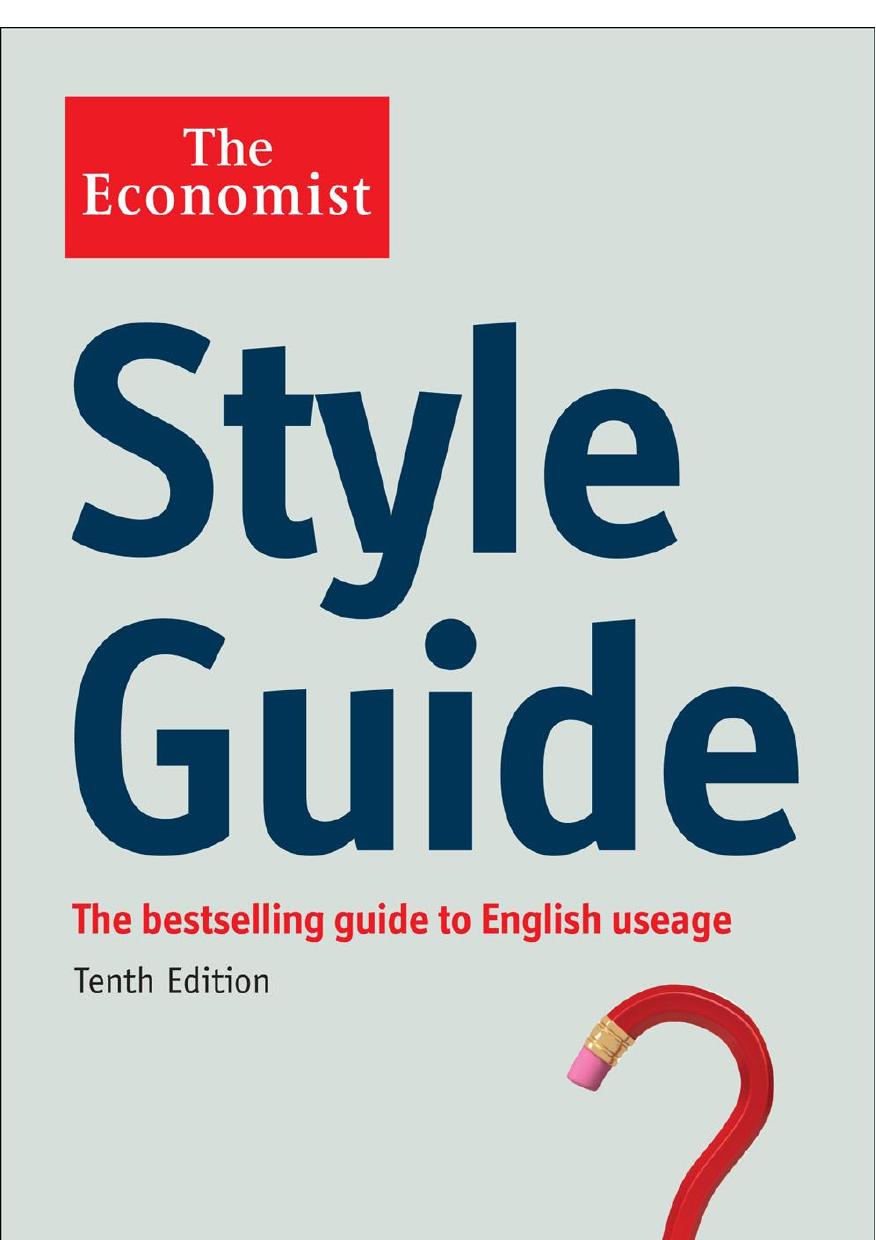 Style Guide by The Economist