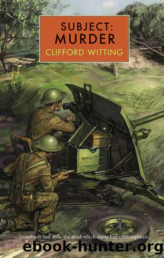 Subject: Murder by Clifford Witting