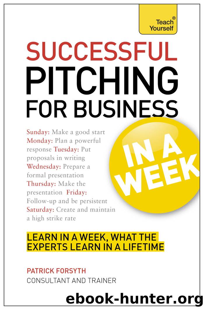 Successful Pitching For Business In A Week: Teach Yourself by Author