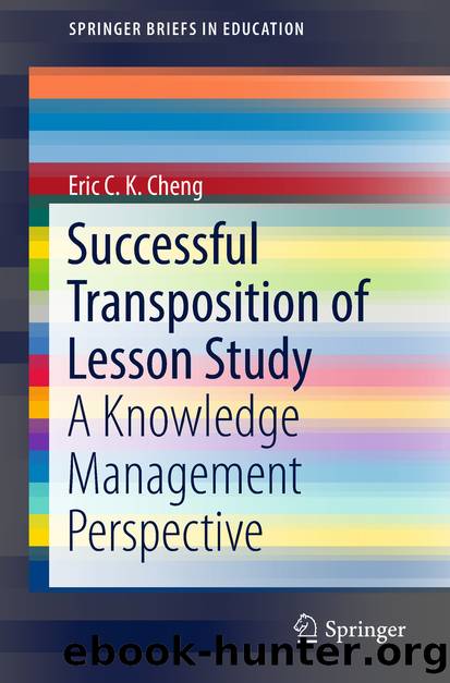 Successful Transposition of Lesson Study by Eric C. K. Cheng