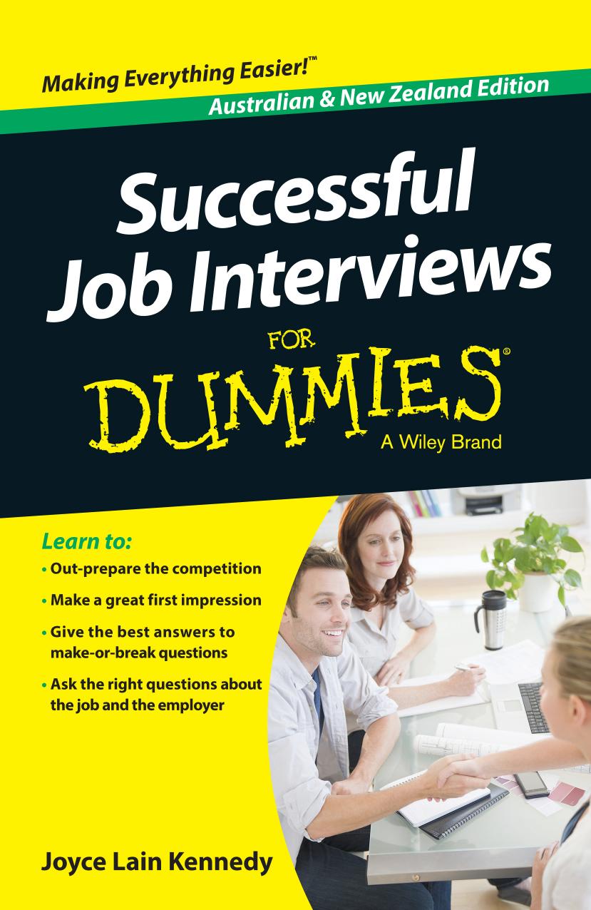 Successful job interviews for dummies, Australian and New Zealand edition by Kennedy