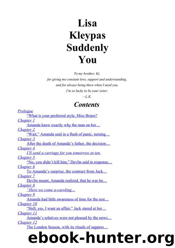 Suddenly You by Lisa Kleypas
