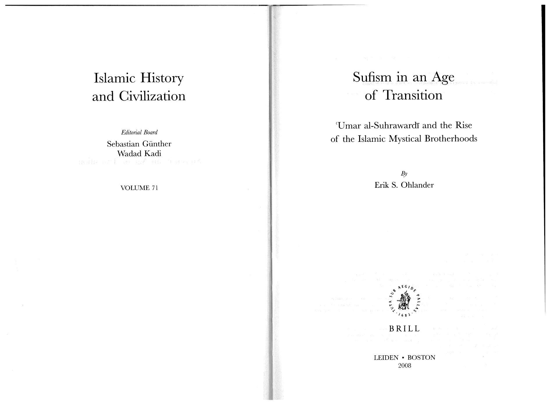 Sufism in an Age of Transition by Unknown