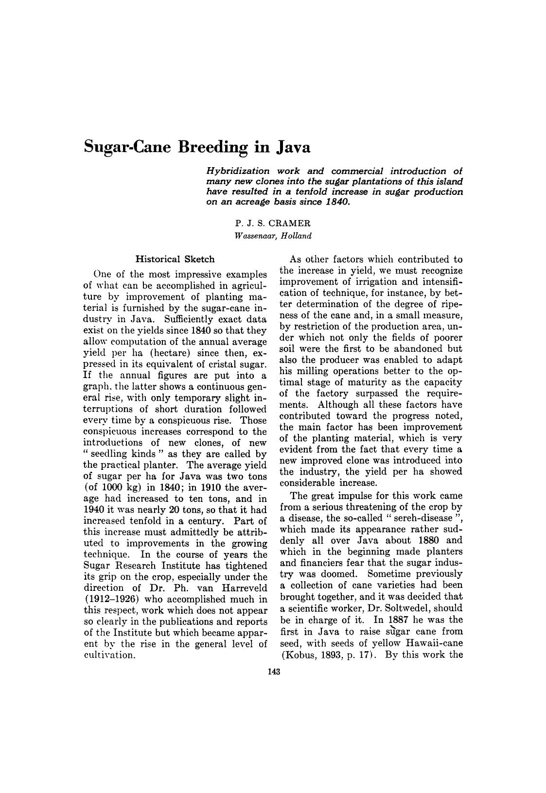 Sugar-cane breeding in Java by Unknown