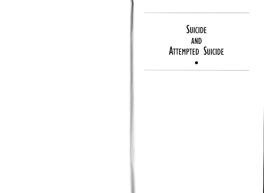 Suicide and Attempted Suicide - Methods and Consequences by Geo Stone