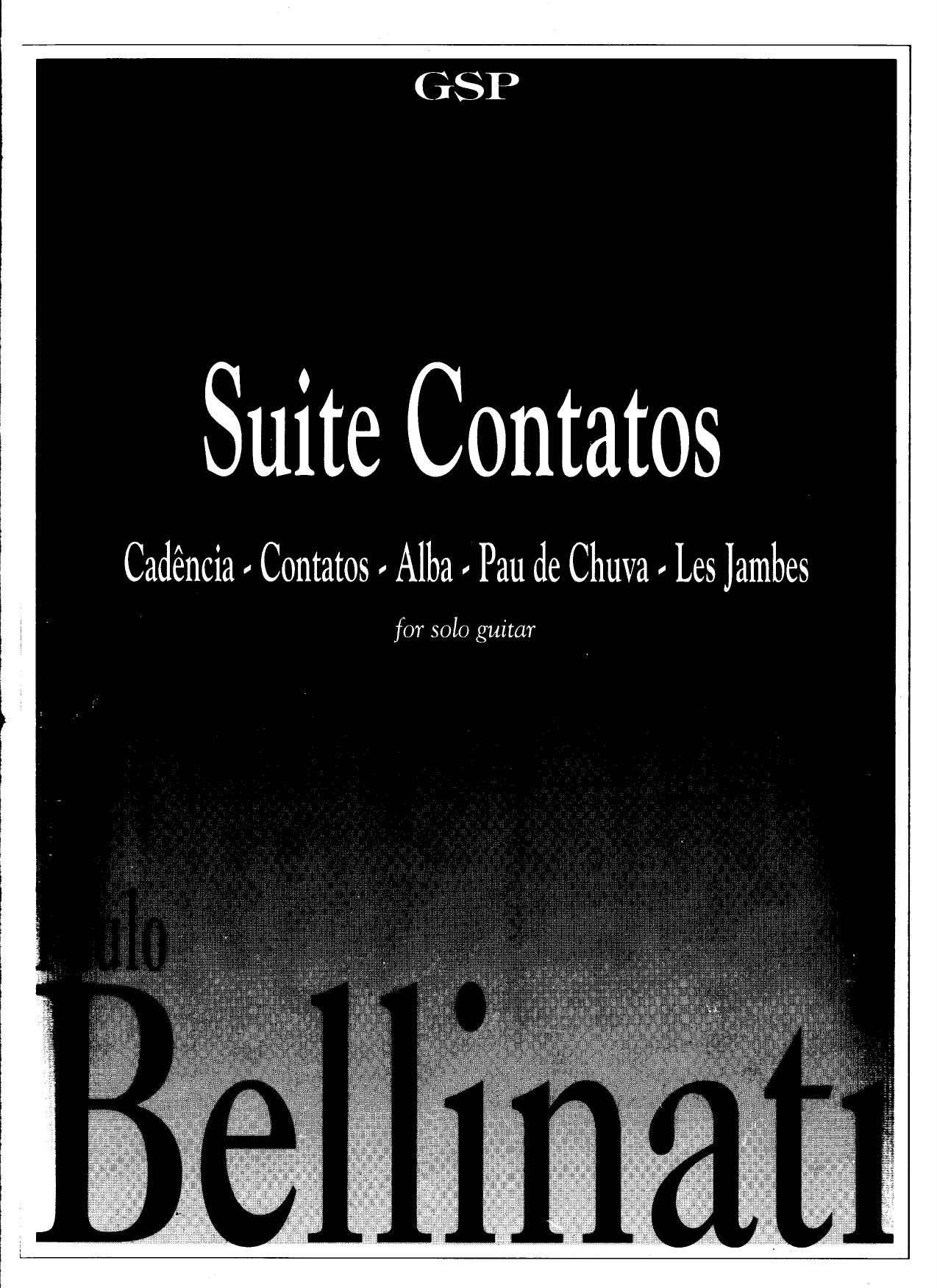 Suite Contatos (Guitar Scores) by Paulo Bellinati