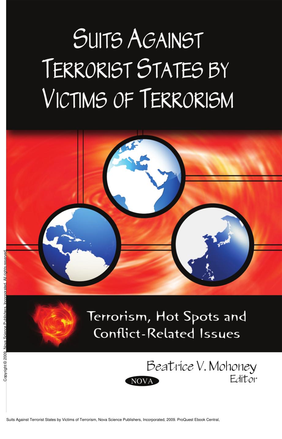 Suits Against Terrorist States by Victims of Terrorism by Beatrice V. Mohoney