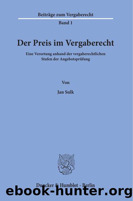 Sulk by Schriften zum Vergaberecht (9783428545964)