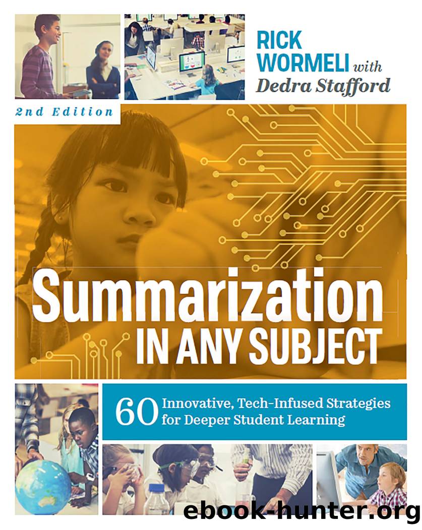 Summarization in Any Subject by Wormeli Rick;Stafford Dedra;