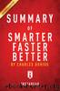 Summary of Smarter Faster Better by Instaread