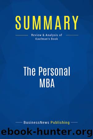 Summary: The Personal MBA by BusinessNews Publishing