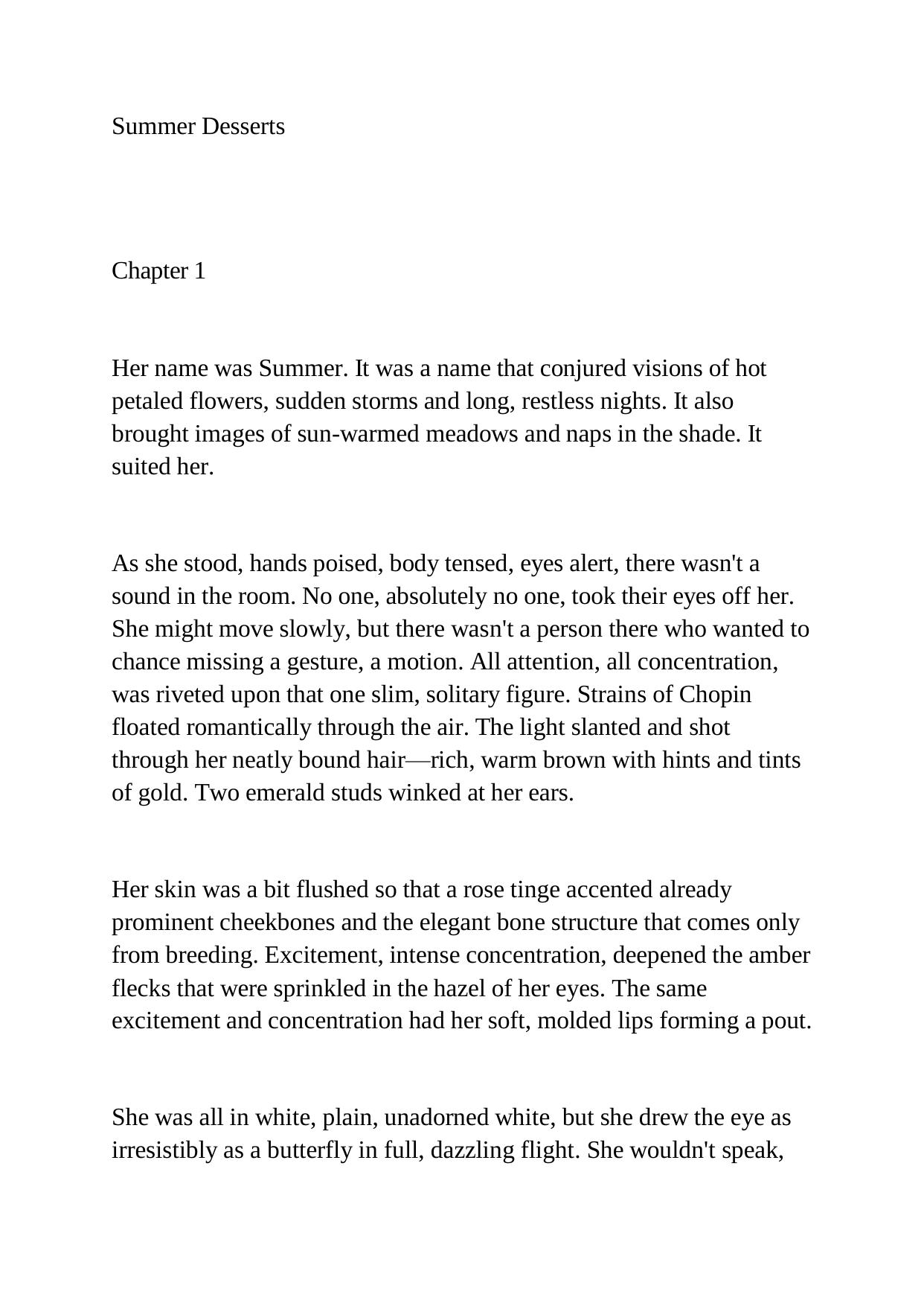 Summer Desserts by Nora Roberts by Unknown