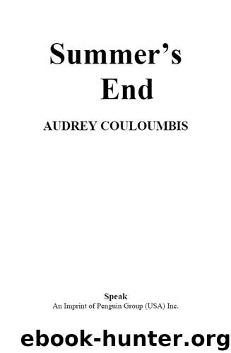 Summer's End by Audrey Couloumbis