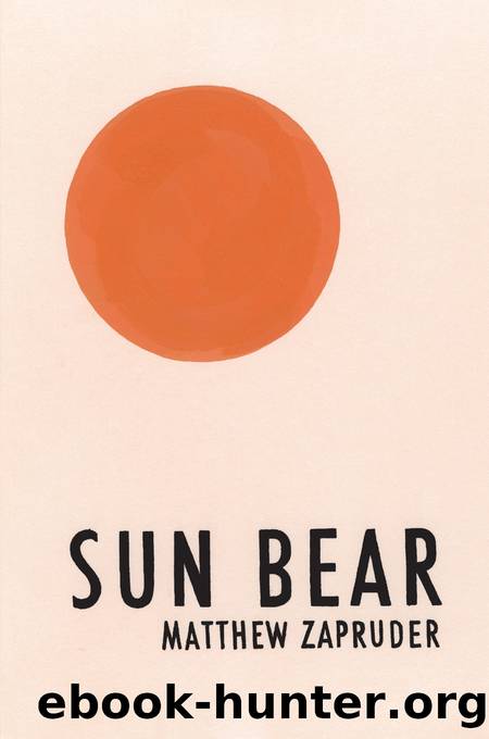 Sun Bear by Matthew Zapruder