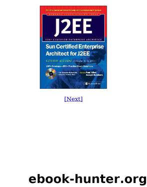 Sun Certified Enterprise Architecture for J2EE Study Guide by Unknown