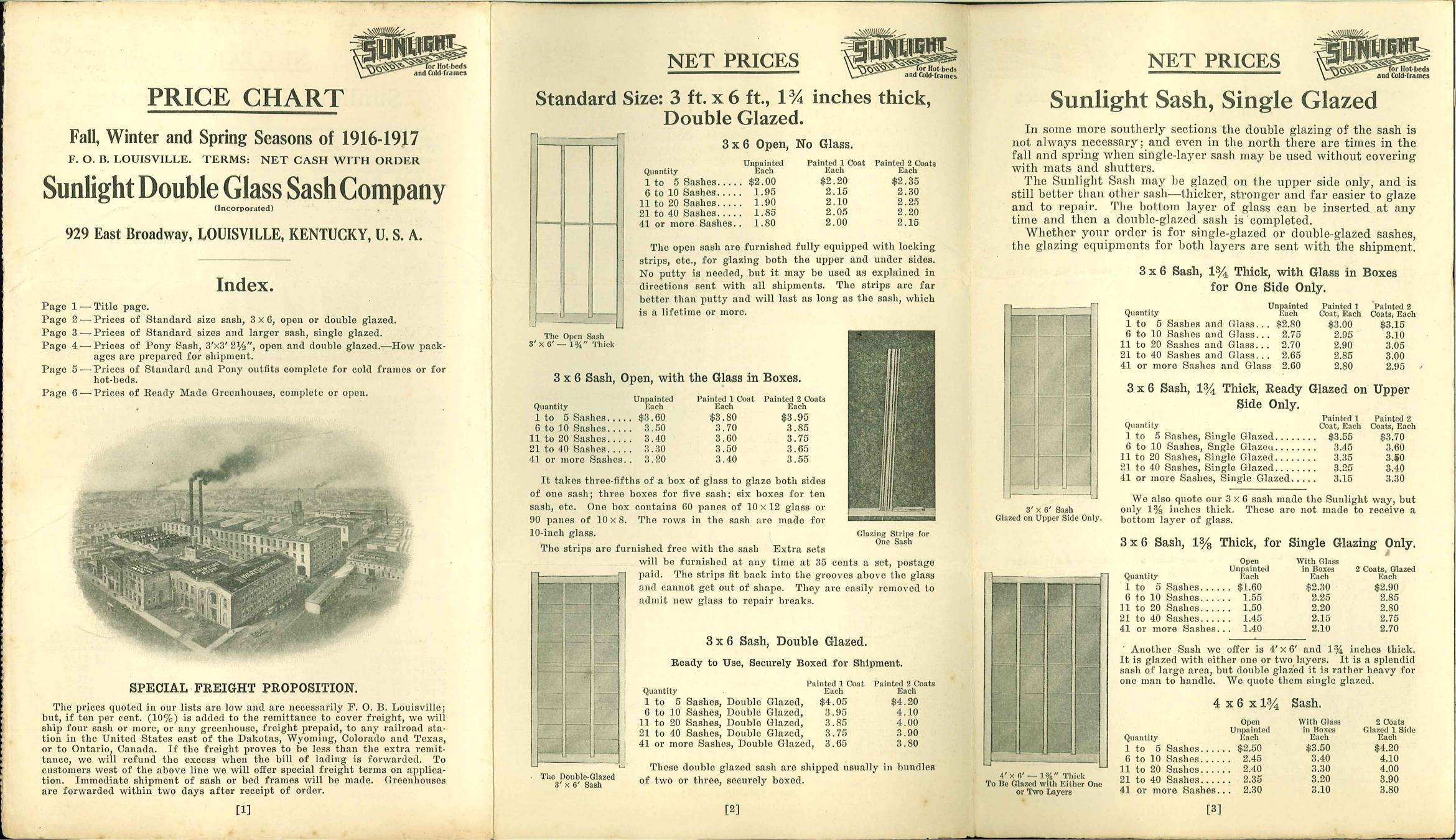 Sunlight Double Glass Sash -1916 by Unknown