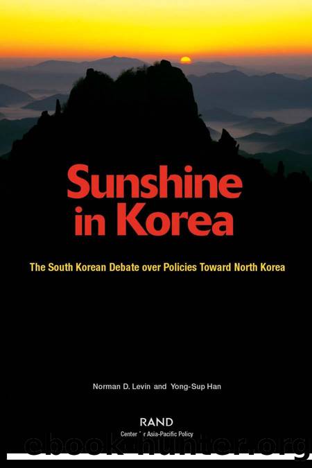 Sunshine in Korea : The South Korean Debate over Policies Toward North Korea by Norman D. Levin; Yong-Sup Han