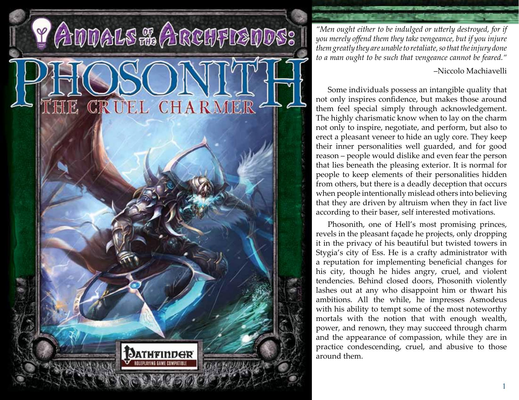 Super Genius Games - Annals of the Archfiends by Phosonith the Cruel Charmer