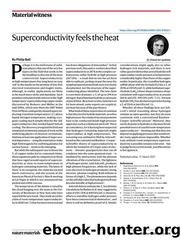 Superconductivity feels the heat by Philip Ball