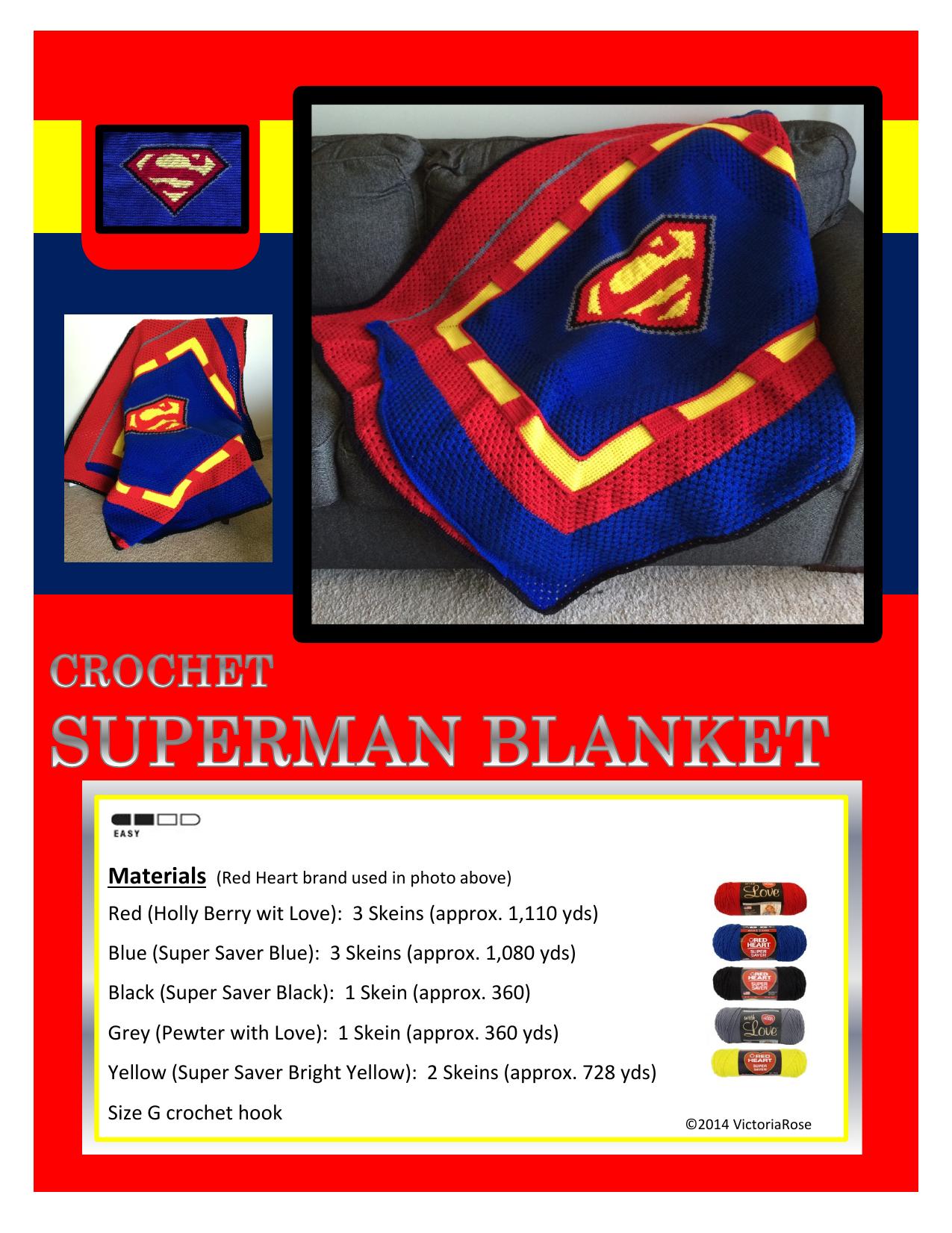 Superman Blanket Pattern.xlsx by Nicole