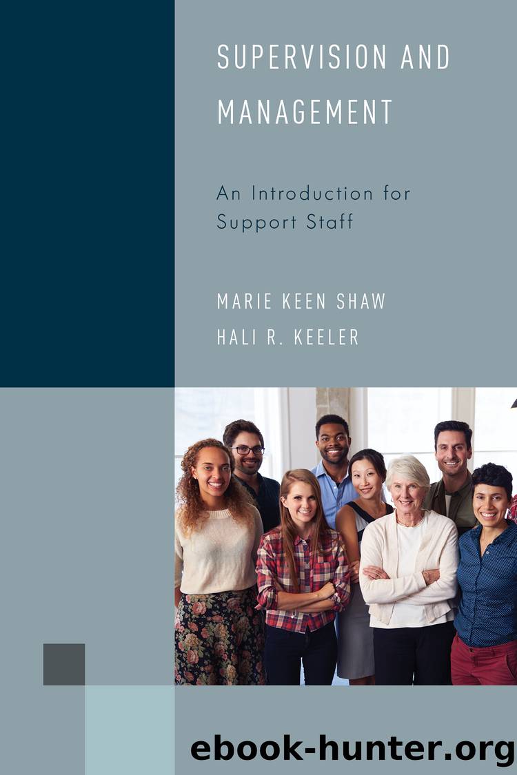 Supervision and Management by Marie Keen Shaw & Hali R. Keeler
