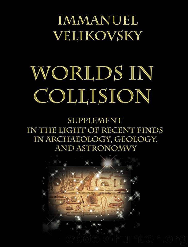 Supplement by Immanuel Velikovsky