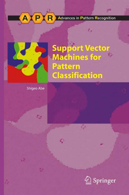 Support Vector Machines for Pattern Classification by Michael W. Berry Malu Castellanos