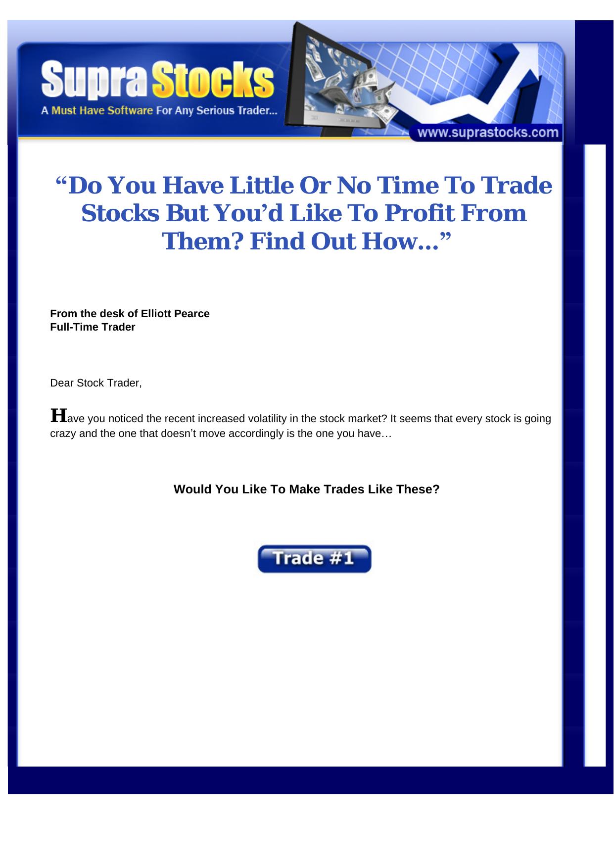 Supra Stocks- Unique Stock Market Software On CB. by Best of Kuszter's Collection