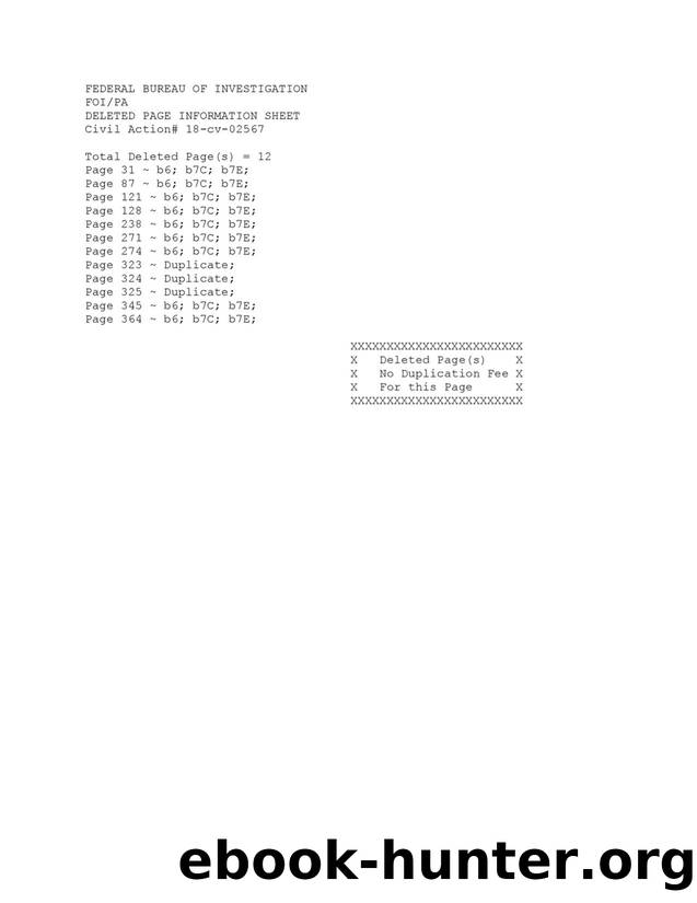 Supreme Court Justice Brett Kavanaugh Supplemental Background Investigation and Related Tip Records Part 12 of 12 by Unknown