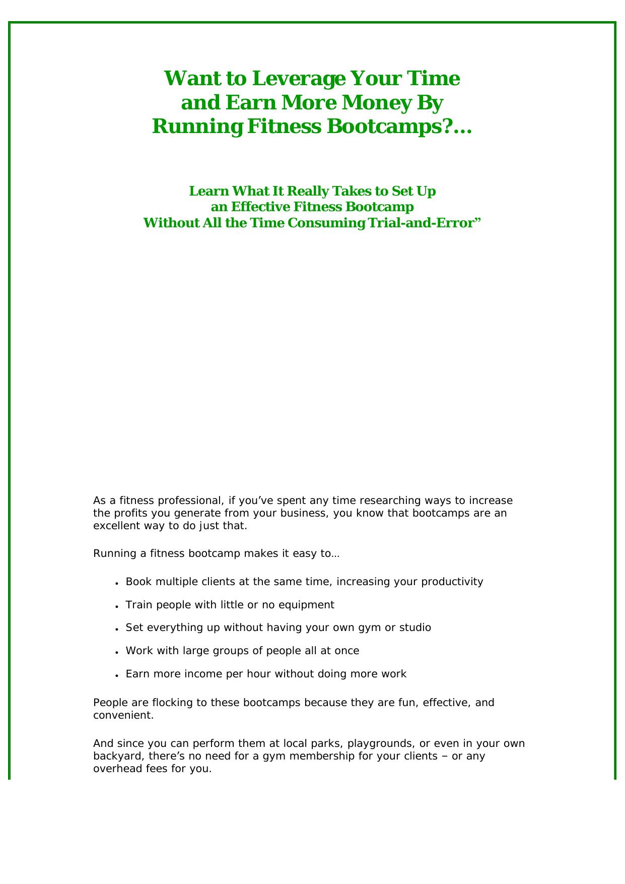 Sure Victory- Fitness Bootcamp Pro Package. by Best of Kuszter's Collection