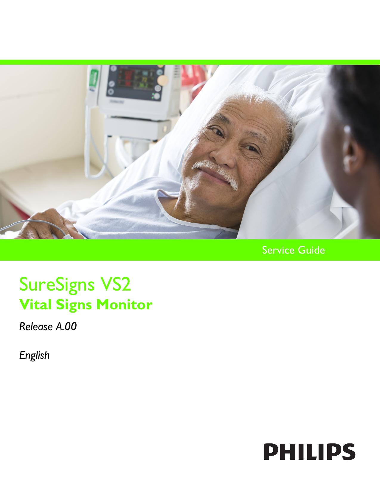 SureSigns VS2 Vital Signs Monitor Service Guide by Service manual