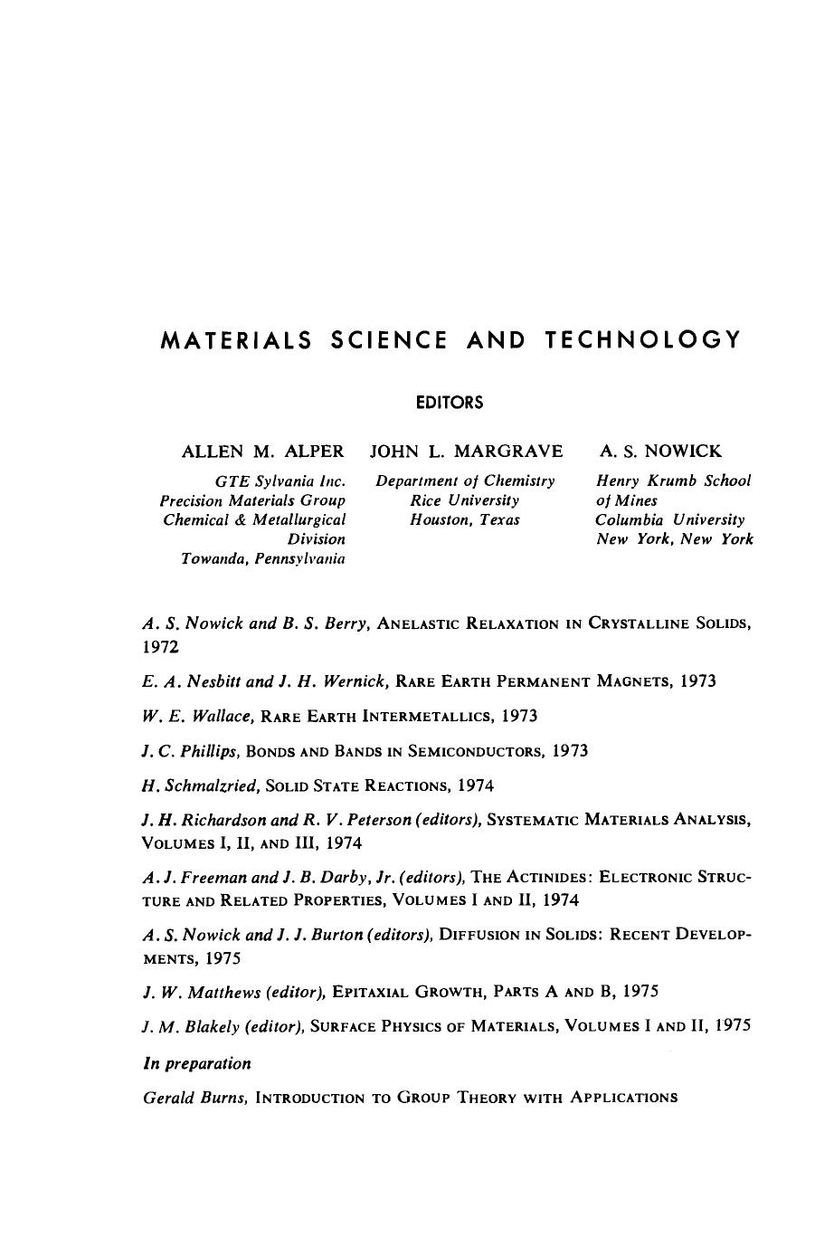 Surface Physics of Materials Vol. 2 (1975) by 4<8=8AB@0B>@