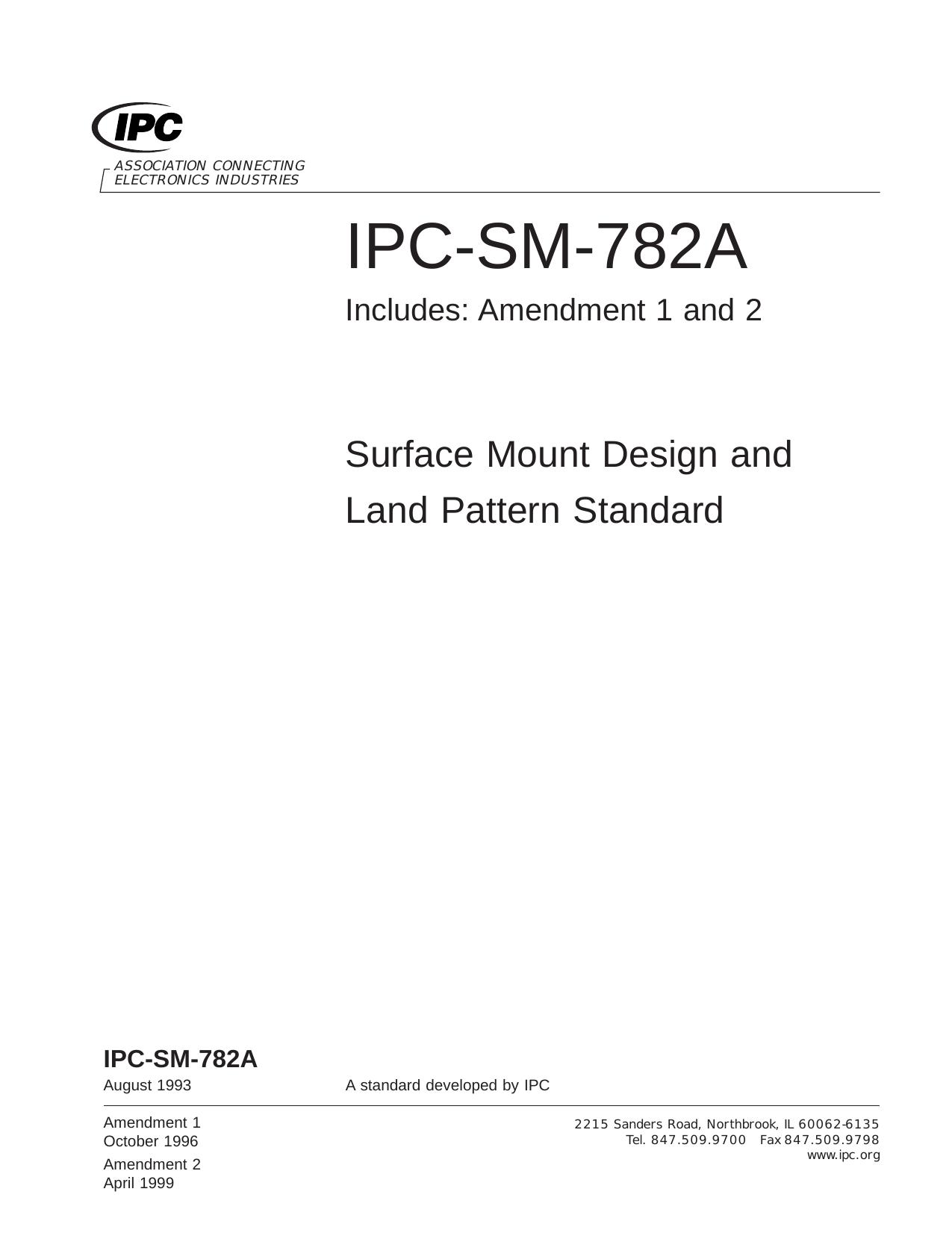 Surface mount design and land pattern standards. by Northbrook