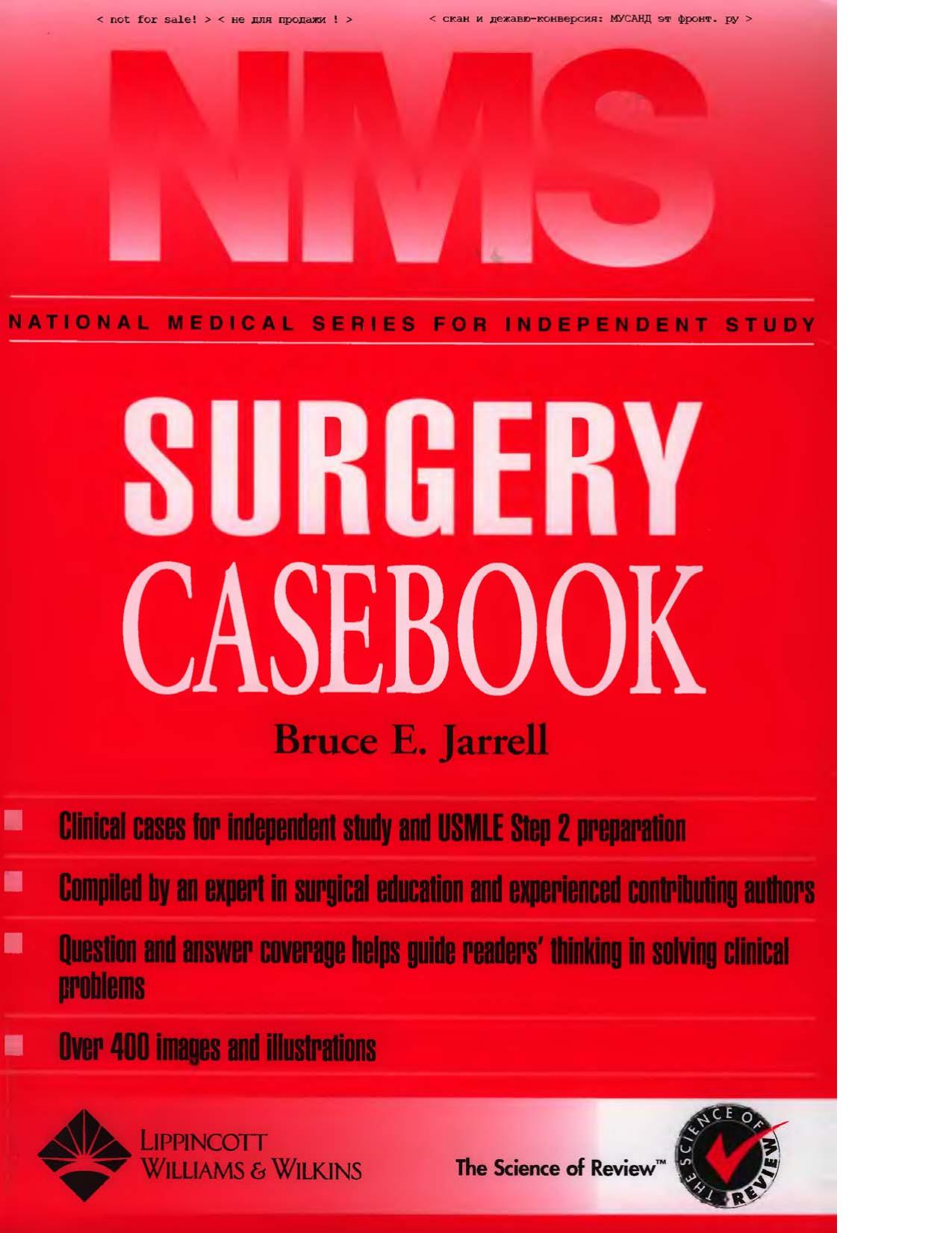 Surgery Casebook [National Medical Series] by B. Jarrell