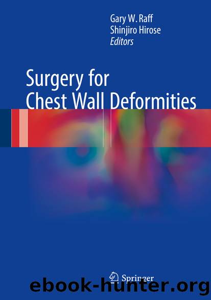 Surgery for Chest Wall Deformities by Gary W. Raff & Shinjiro Hirose