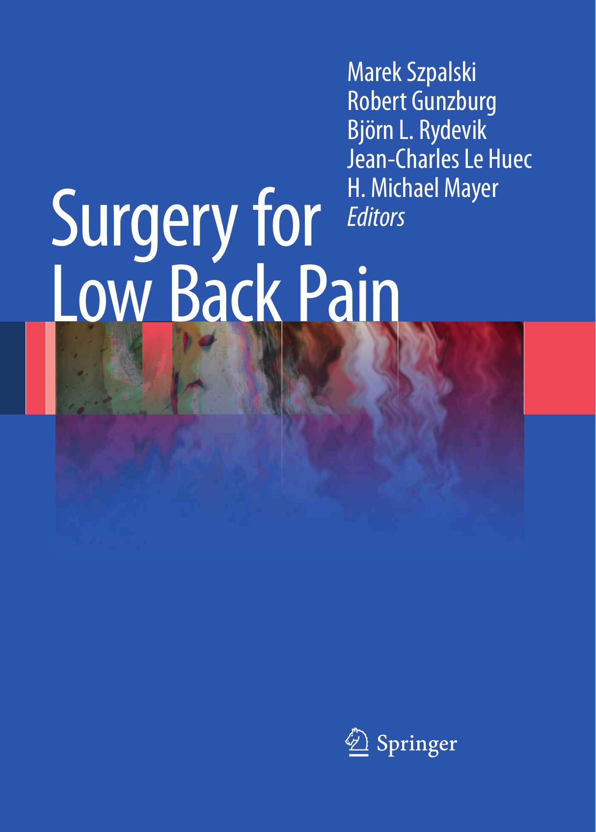 Surgery for Low Back Pain by unknow