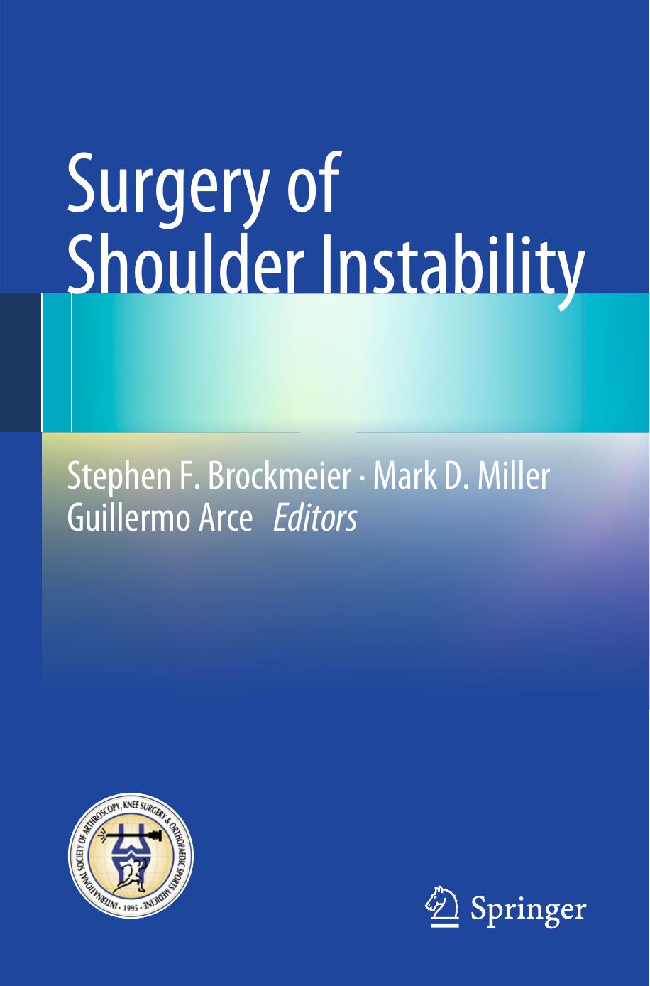 Surgery of Shoulder Instability by unknow