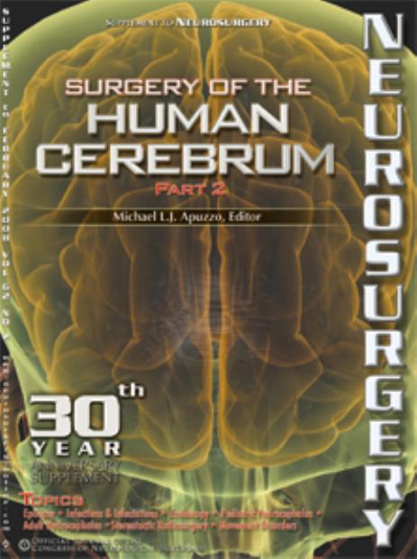 Surgery of the Human Cerebrum Part II by Unknown