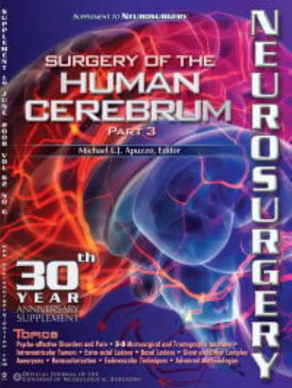 Surgery of the Human Cerebrum Part III by Unknown