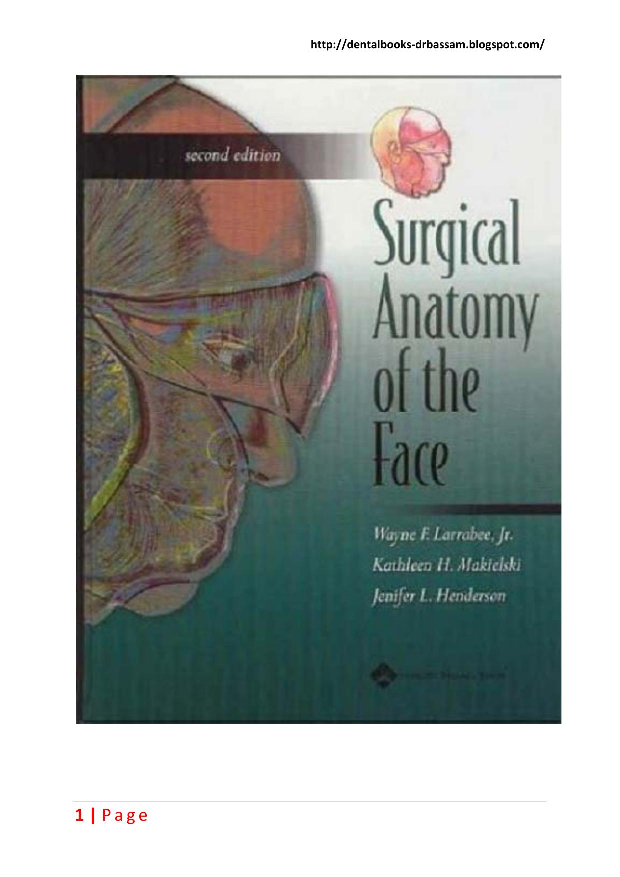 Surgical Anatomy of the Face by norms
