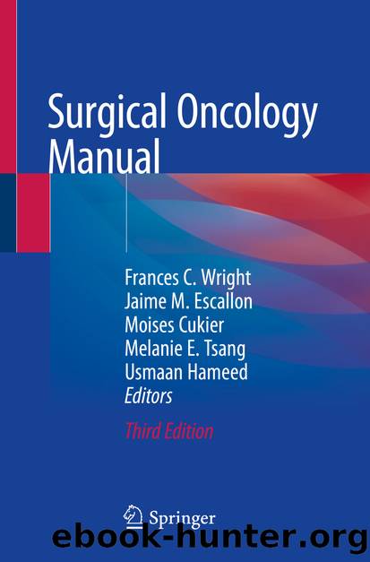 Surgical Oncology Manual by Unknown