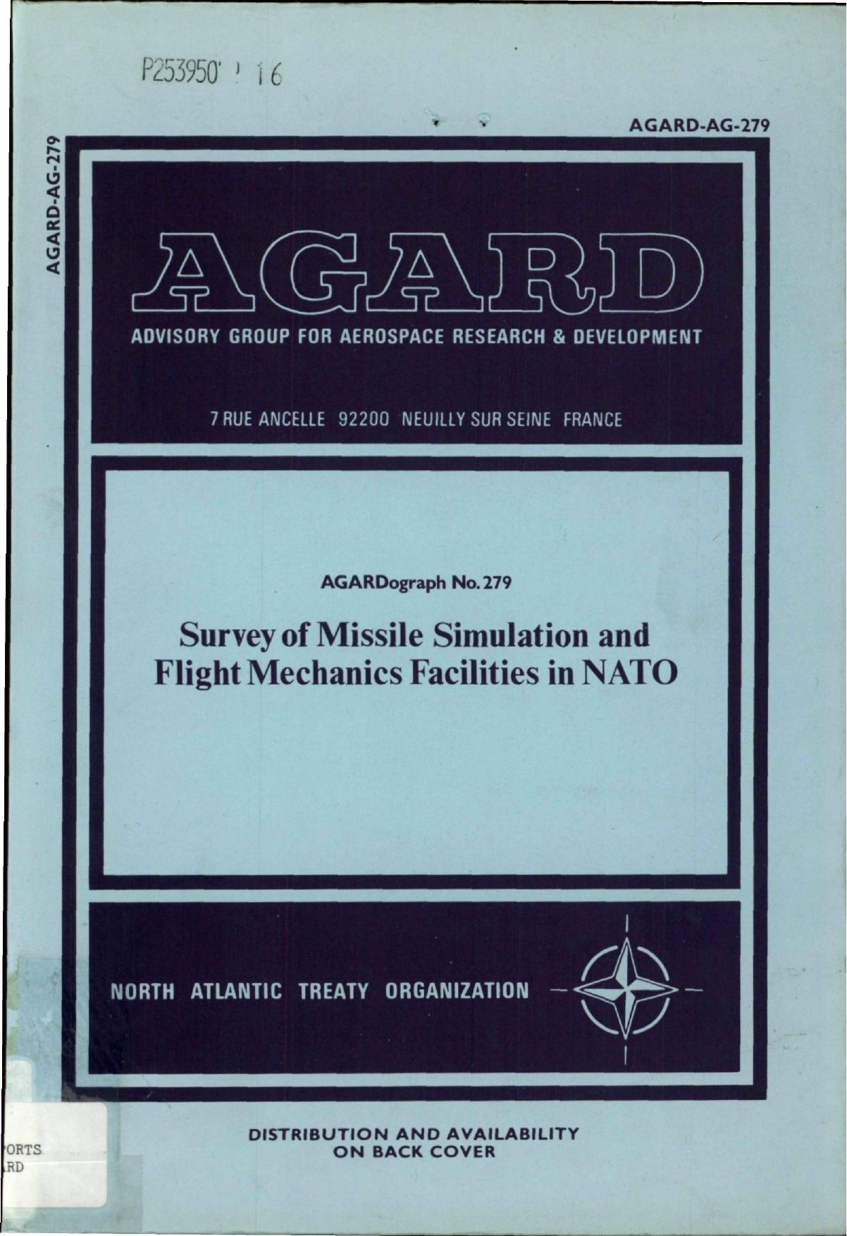Survey of Missile Simulation and Flight Mechanics Facilities in NATO by Holmes W.M