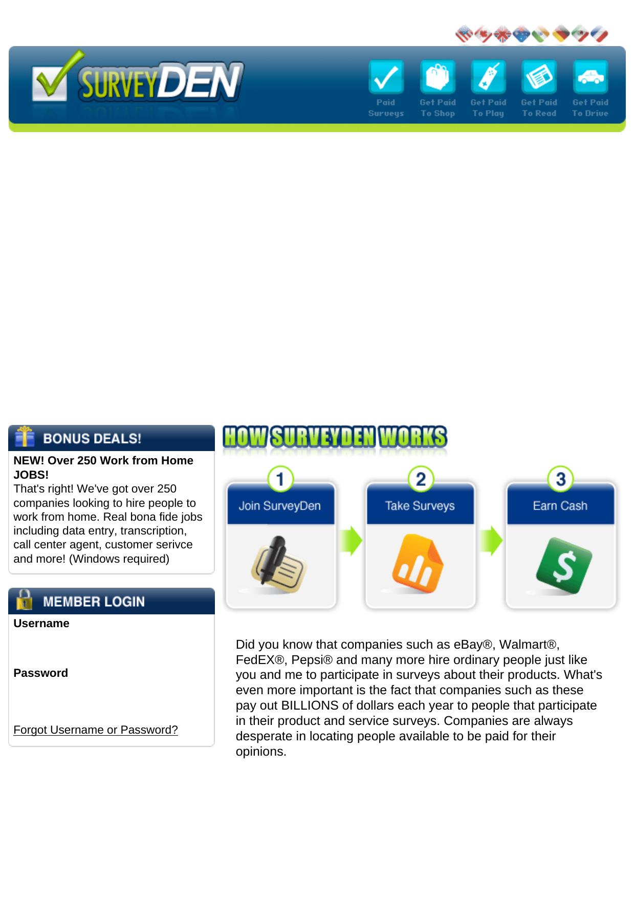 SurveyDen.com - Fastest Growing Online Survey Site! by Best of Kuszter's Collection