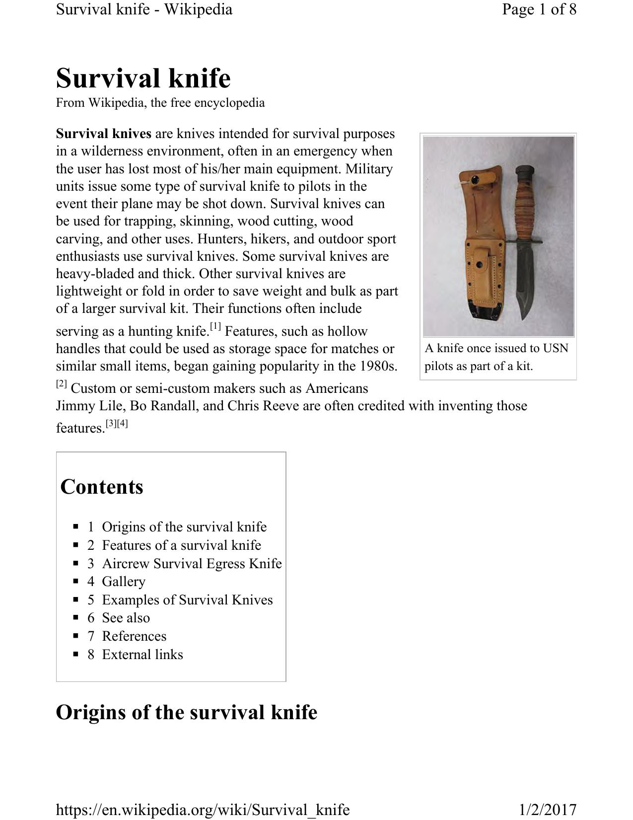 Survival Knife-2017 by Unknown
