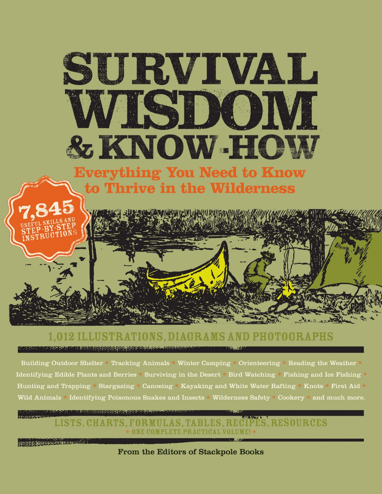 Survival Wisdom & Know How: Everything You Need to Know to Thrive in the Wilderness by The Editors Of Stackpole Books