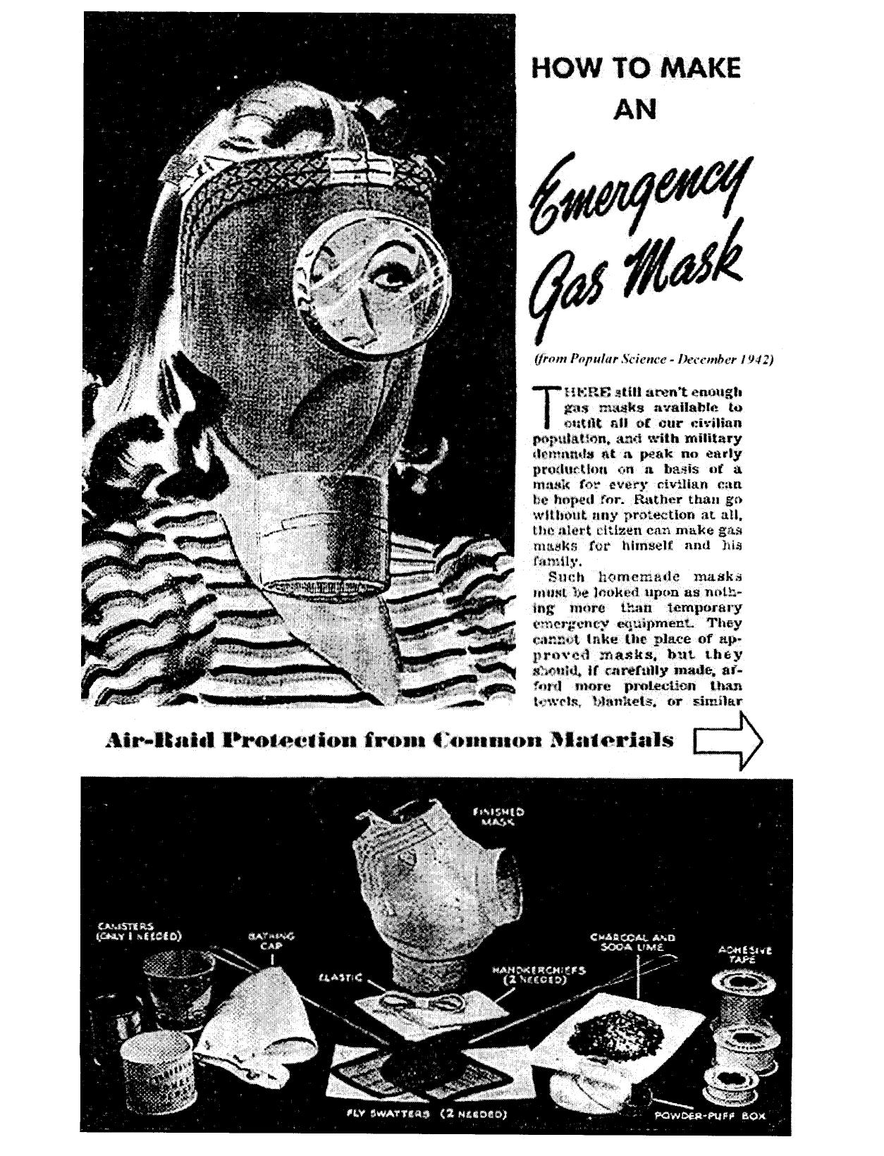 Survival by How To Make Emergency Gas Masks