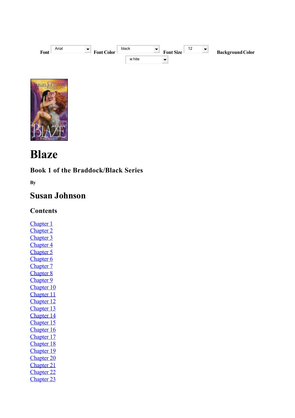 Susan Johnson - Braddock Black 02 by Blaze