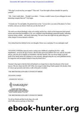 Susanne James by The British Billionaire's Innocent Bride