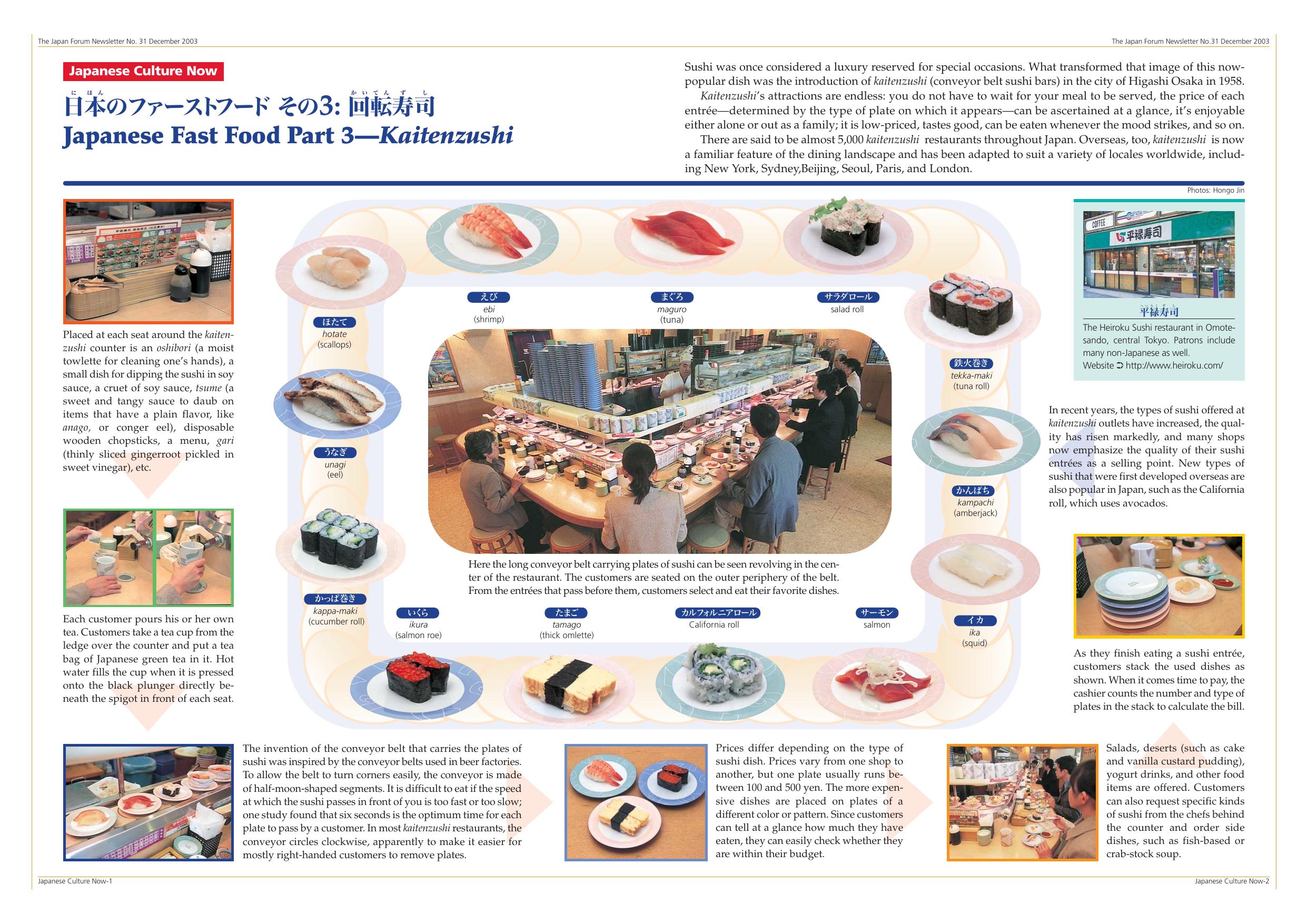 Sushi by Japanese Fast Food Part 3 Kaitenzushi