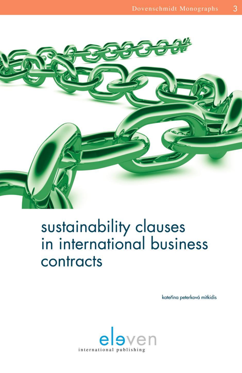 Sustainability Clauses in International Business Contracts by Katerina Peterkova Mitkidis